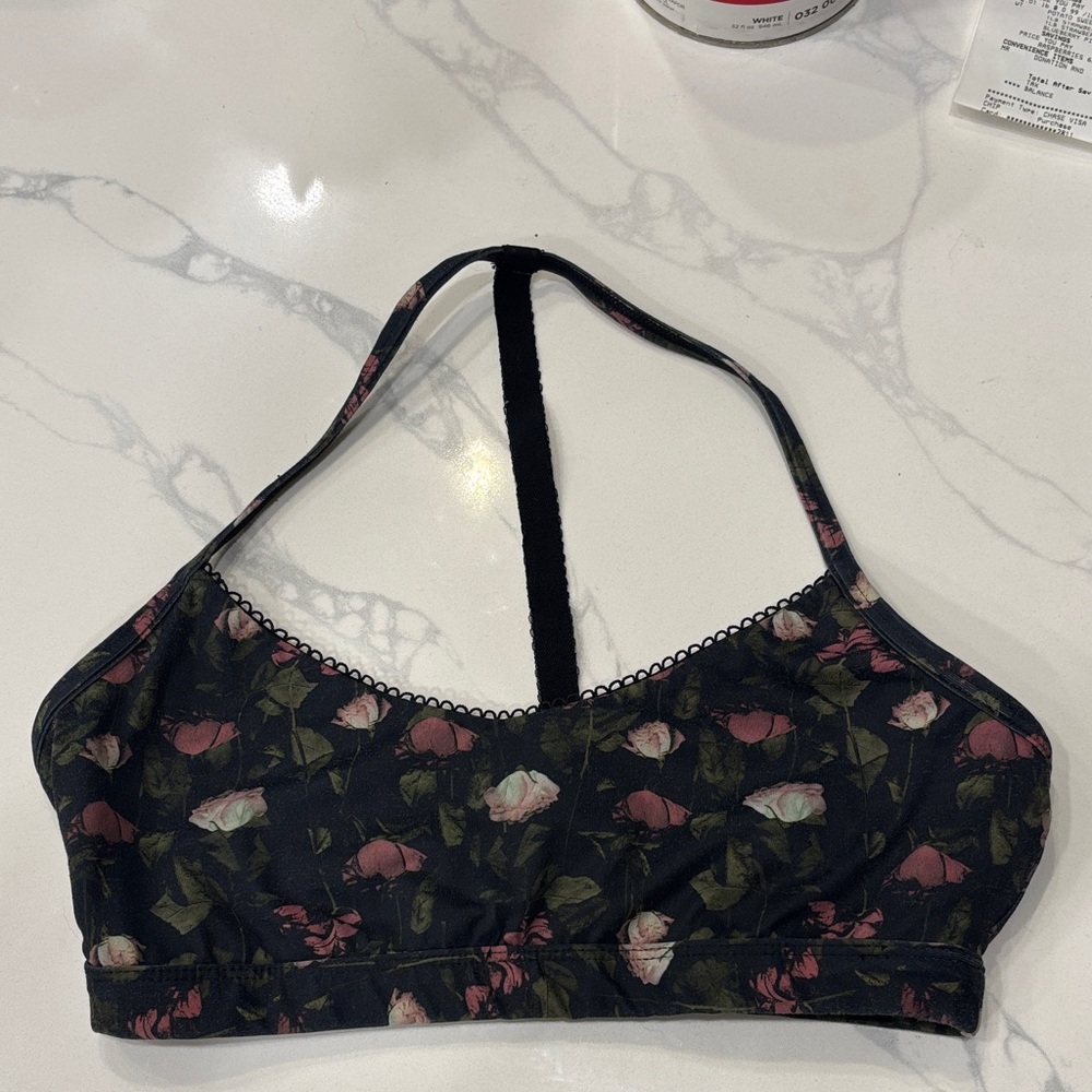Fabletics Floral Pattern Women's Sports Bra